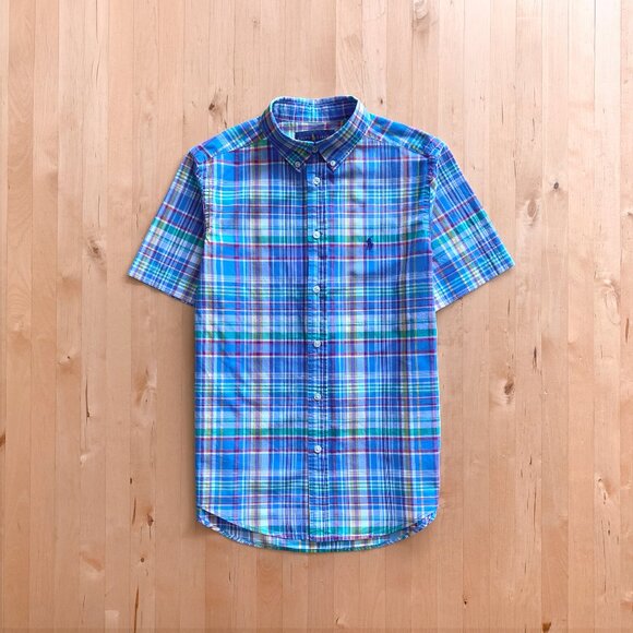 Ralph Lauren Short-Sleeve Button-Down Shirt Boys Large - Picture 1 of 4